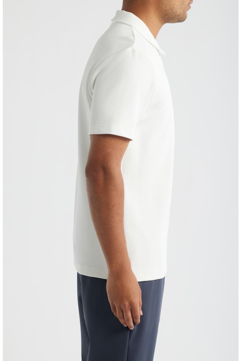 Forno Jacquard Half Zip Polo, Alternate, color, WHITE