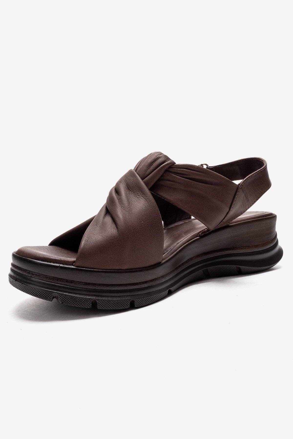 Oara Leather Sandal, Alternate, color, Brown