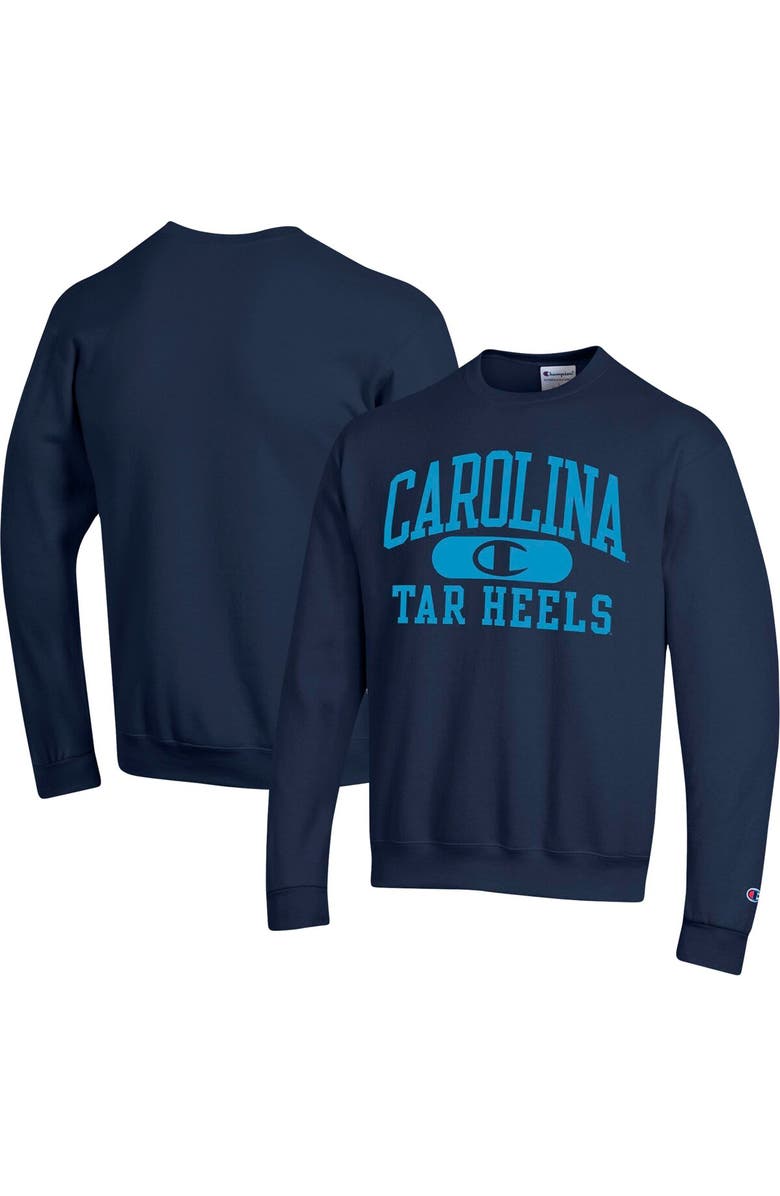 Champion Men's Champion Navy North Carolina Tar Heels Arch Pill Sweatshirt, Main, color, 