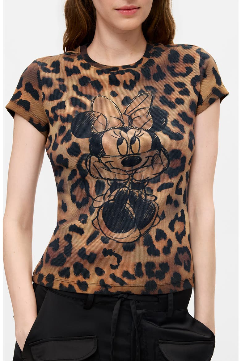 Minnie Mouse Graphic T-Shirt, Main, color, BROWN