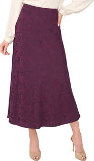 Halogen® Jacquard Pull-On Midi Skirt