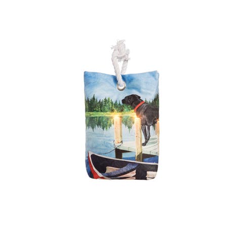 Dog Lake Pier Light-Up LED Decorative Doorstop