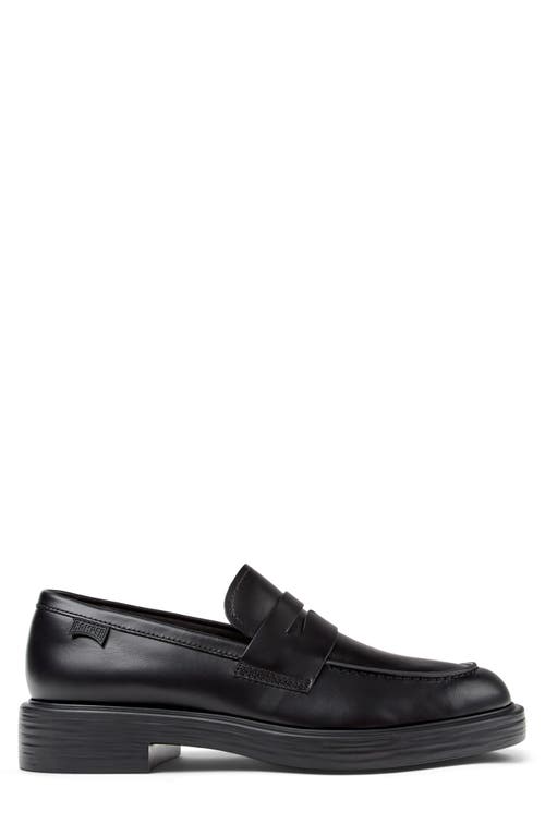 Camper Dean Penny Loafer In Black