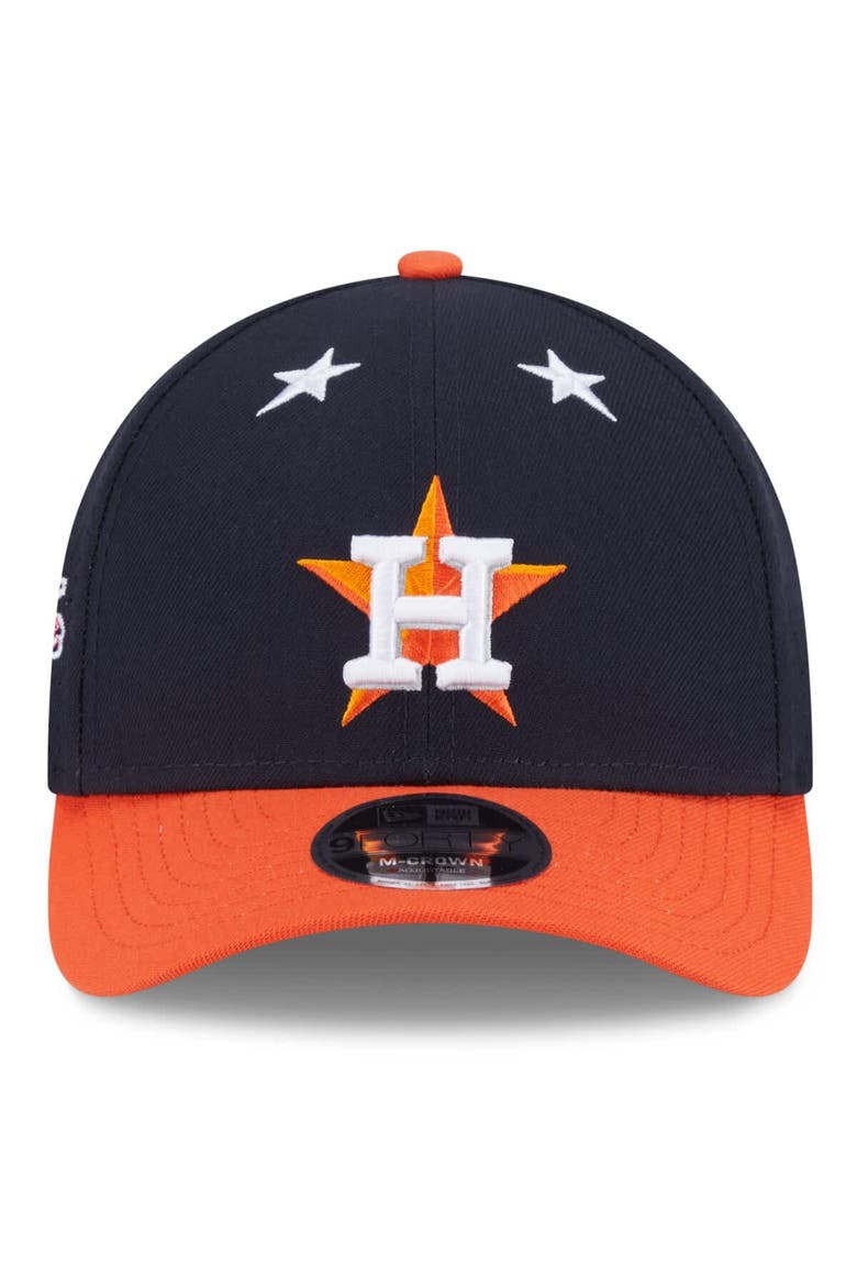 Men's New Era Navy/Orange  Houston Astros 2025 MLB All-Star Game 9FORTY M-Crown Adjustable Hat, Alternate, color, Navy