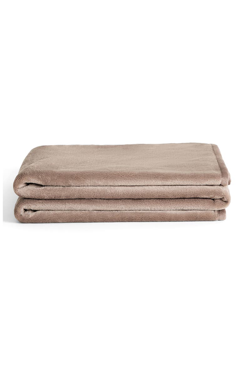 Lil' Marsh Traveller Plush Blanket, Main, color, MOCHA SHAR-PEI