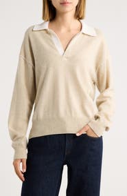 rag & bone Nyla Cashmere Polo Sweater