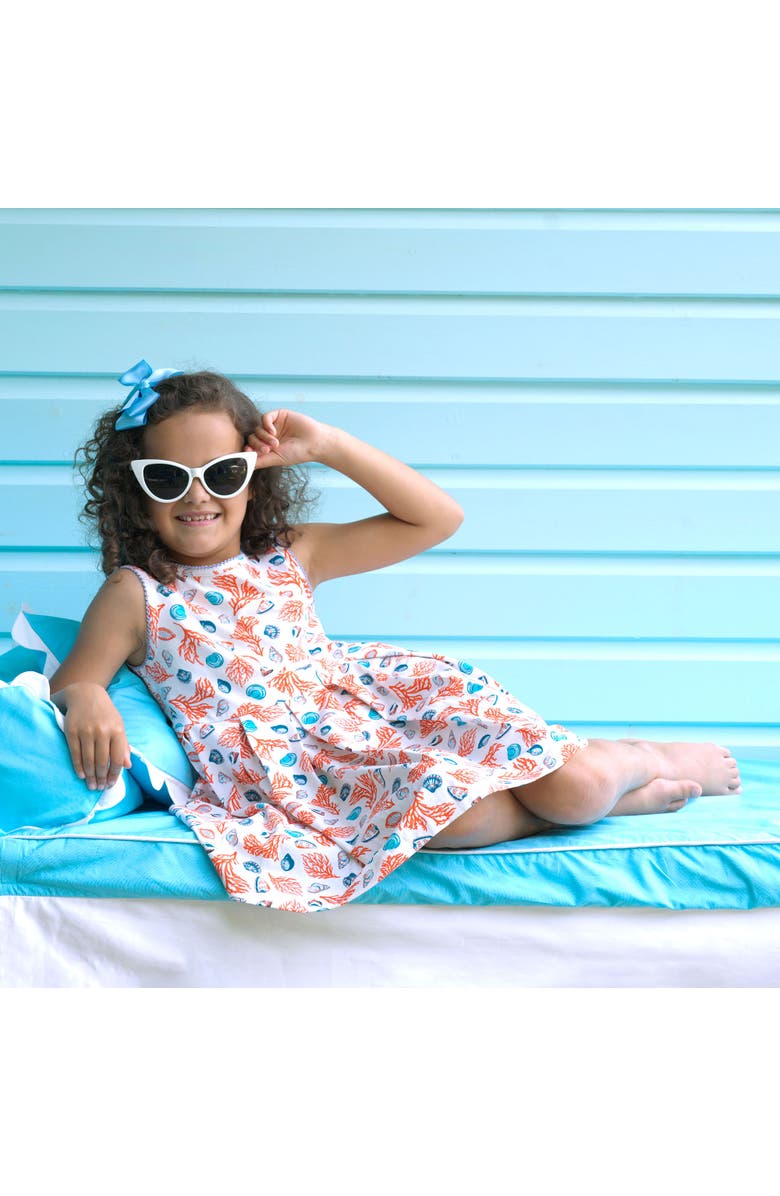 Rachel Riley Coral Jersey Dress, Alternate, color, Orange