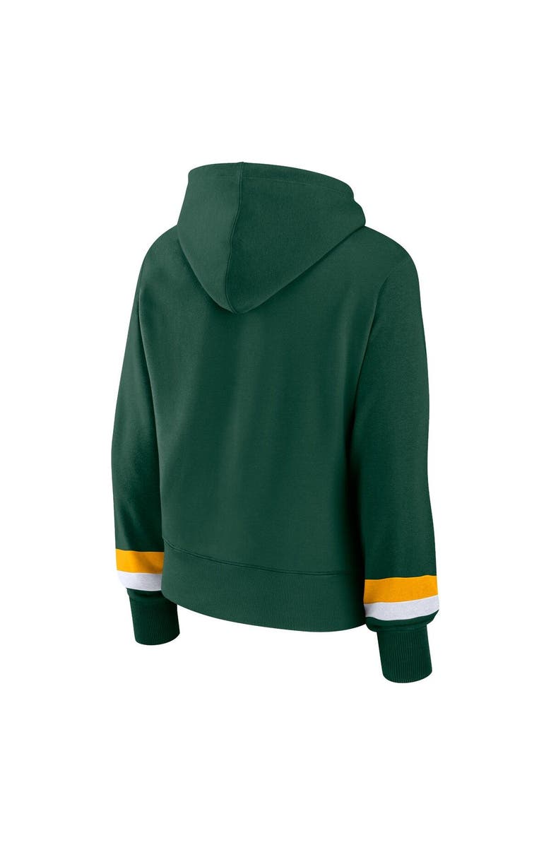 FANATICS Women's Fanatics Branded  Green Green Bay Packers Over Under Pullover Hoodie, Alternate, color, 