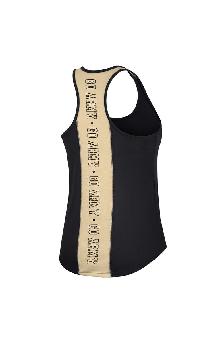 COLOSSEUM Women's Colosseum Black Army Black Knights 10 Days Racerback Scoop Neck Tank Top, Alternate, color,