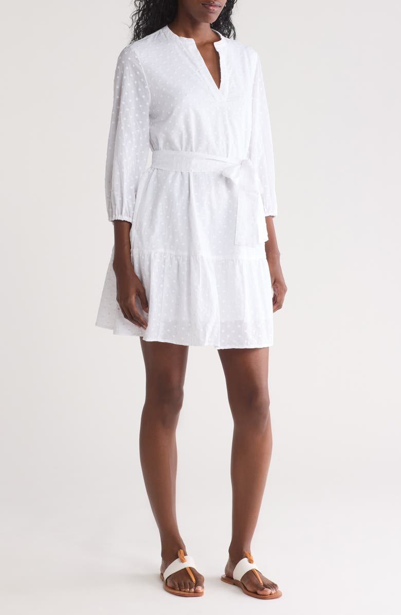 Tommy Bahama Embroidered Dot Split Neck Dress | Nordstromrack