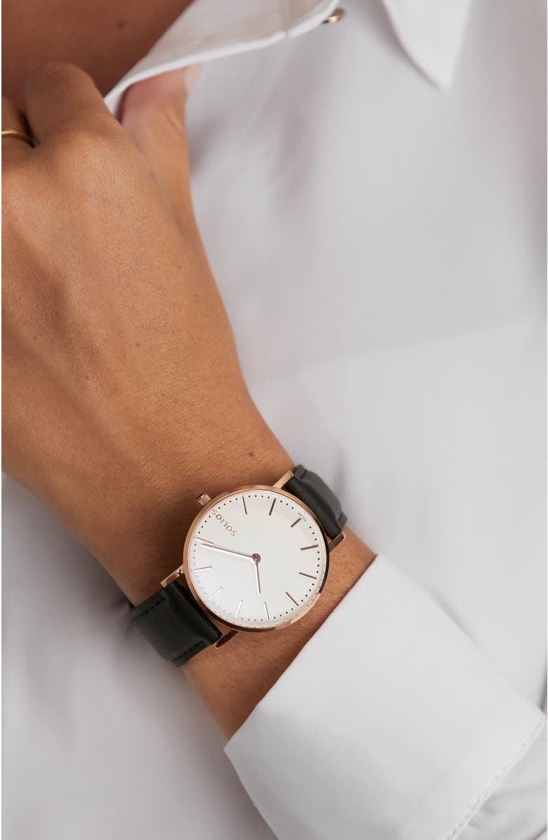 Solios Watches The Solar Classic | White Dial - Rose Gold Case, Alternate, color, 