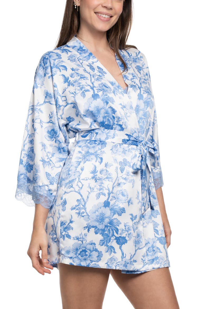 Molleigh Toile Print Satin Wrap, Alternate, color, IVORY