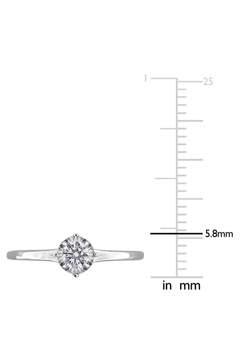Lab-Grown Diamond Solitaire Ring 18k, Alternate, color, White Gold
