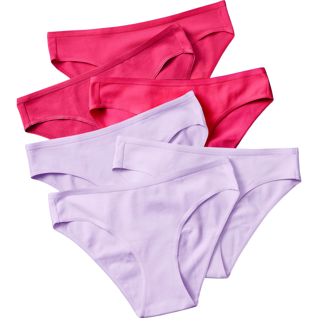 Yellowberry Simple Pima Cotton Underwear 6pk In Wildflower