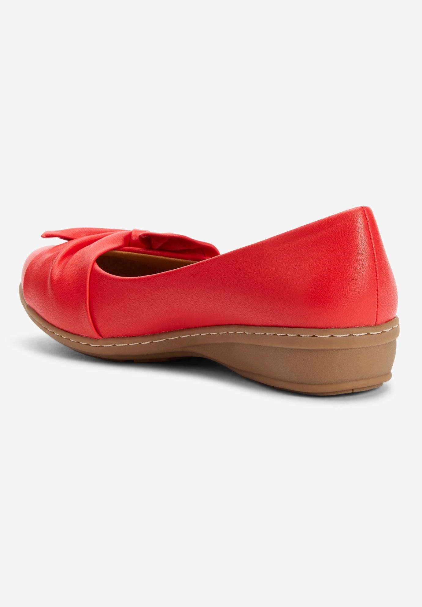 The Pamela Slip On Flat, Alternate, color, RED