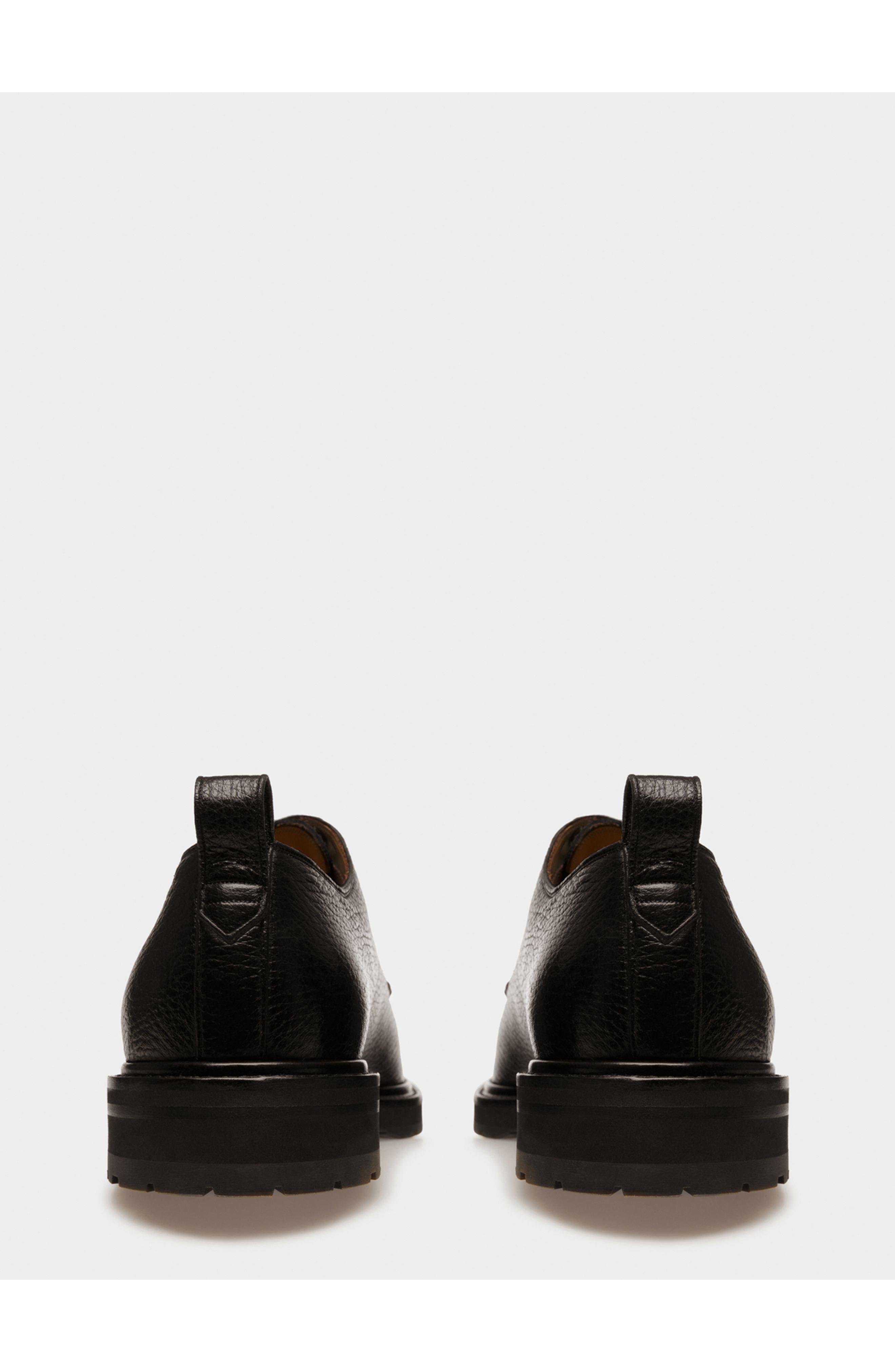 Bally Milivar Leather Derbies, Alternate, color, Black