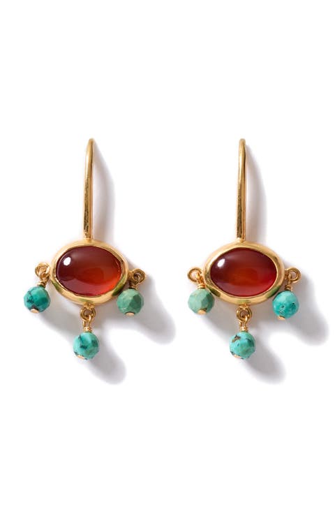 Della Semiprecious Stone Drop Earrings