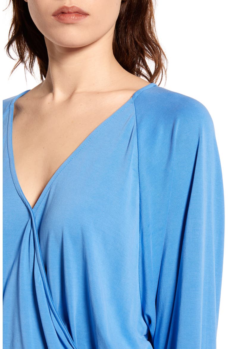Surplice Top, Alternate, color, PRINCESS BLUE
