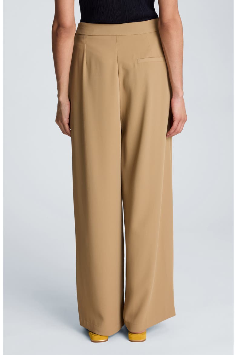 High Waist Double Pleat Wide Leg Pants, Alternate, color, FARRO