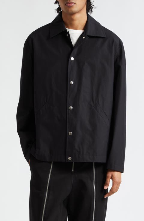 Logo Graphic Cotton Coach's Jacket