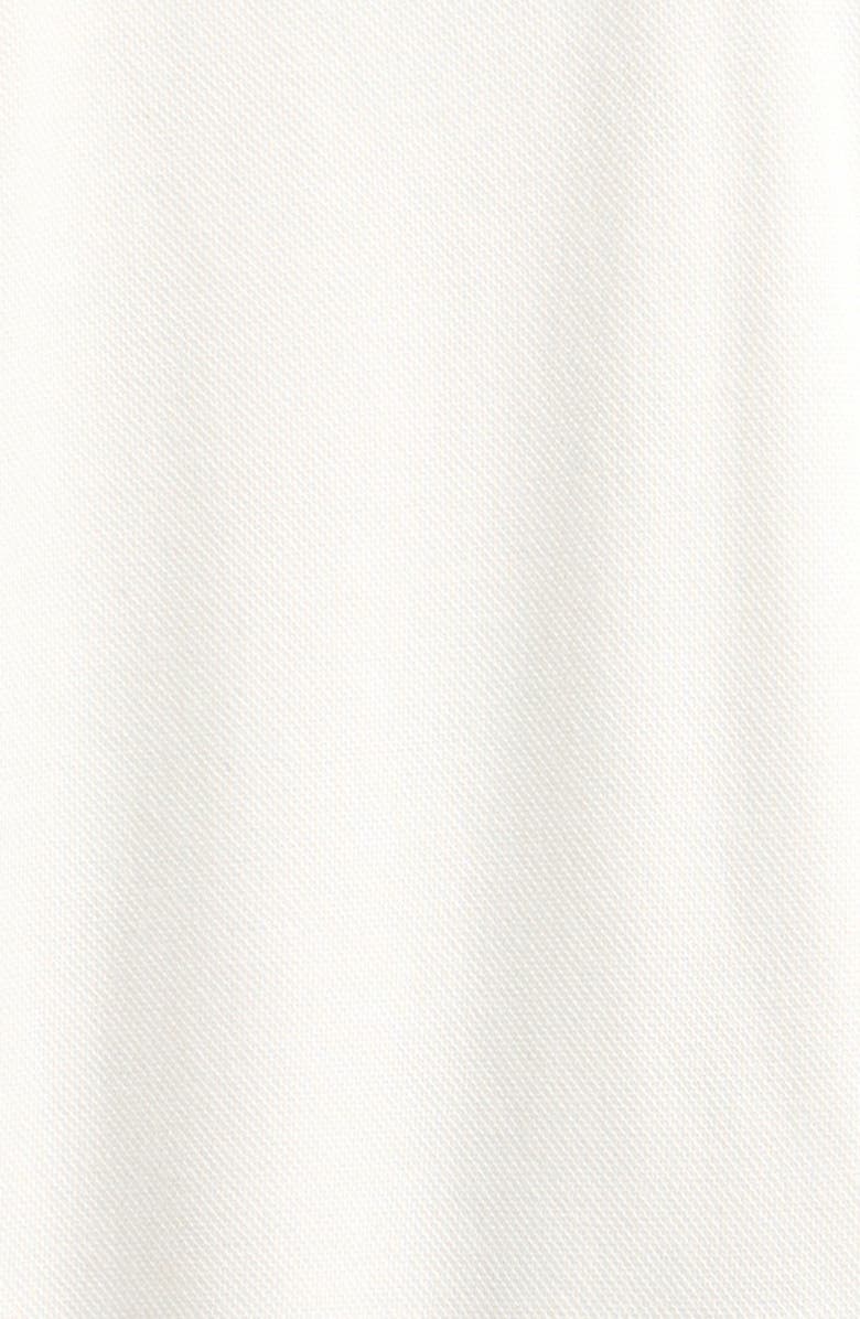 Moncler Stretch Cotton Piqué Polo Romper, Alternate, color, White