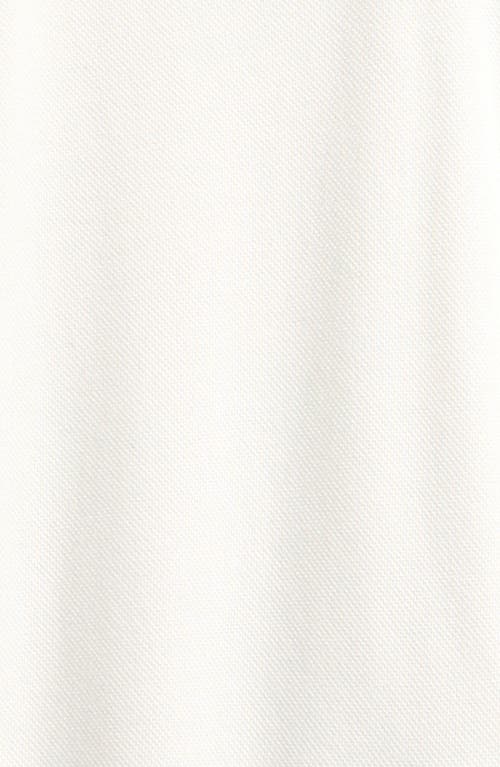 Moncler Stretch Cotton Piqué Polo Romper In White