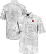 COLOSSEUM Men's Colosseum  White Rutgers Scarlet Knights Realtree Aspect Charter Full-Button Fishing Shirt