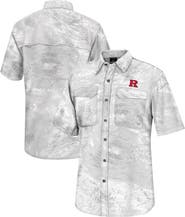 COLOSSEUM Men's Colosseum  White Rutgers Scarlet Knights Realtree Aspect Charter Full-Button Fishing Shirt