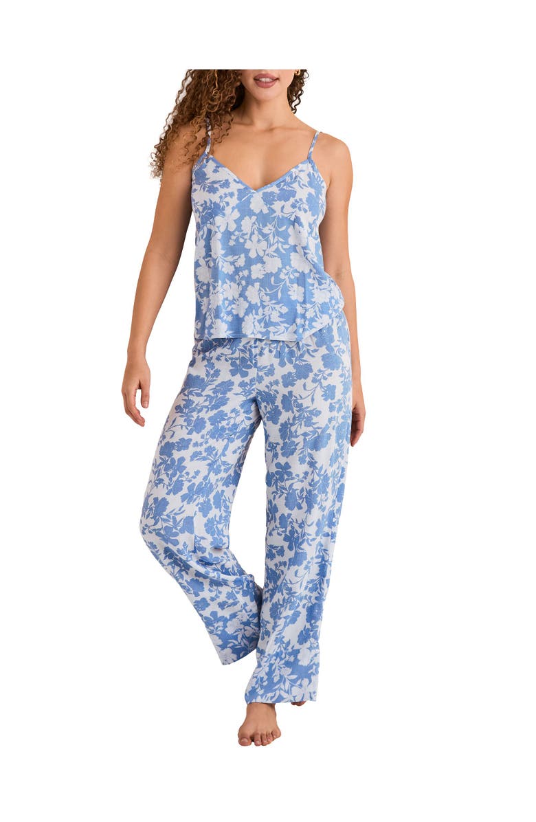 Adore Me Nessa Pajama Cami & Pant Set, Main, color, Floral Blue