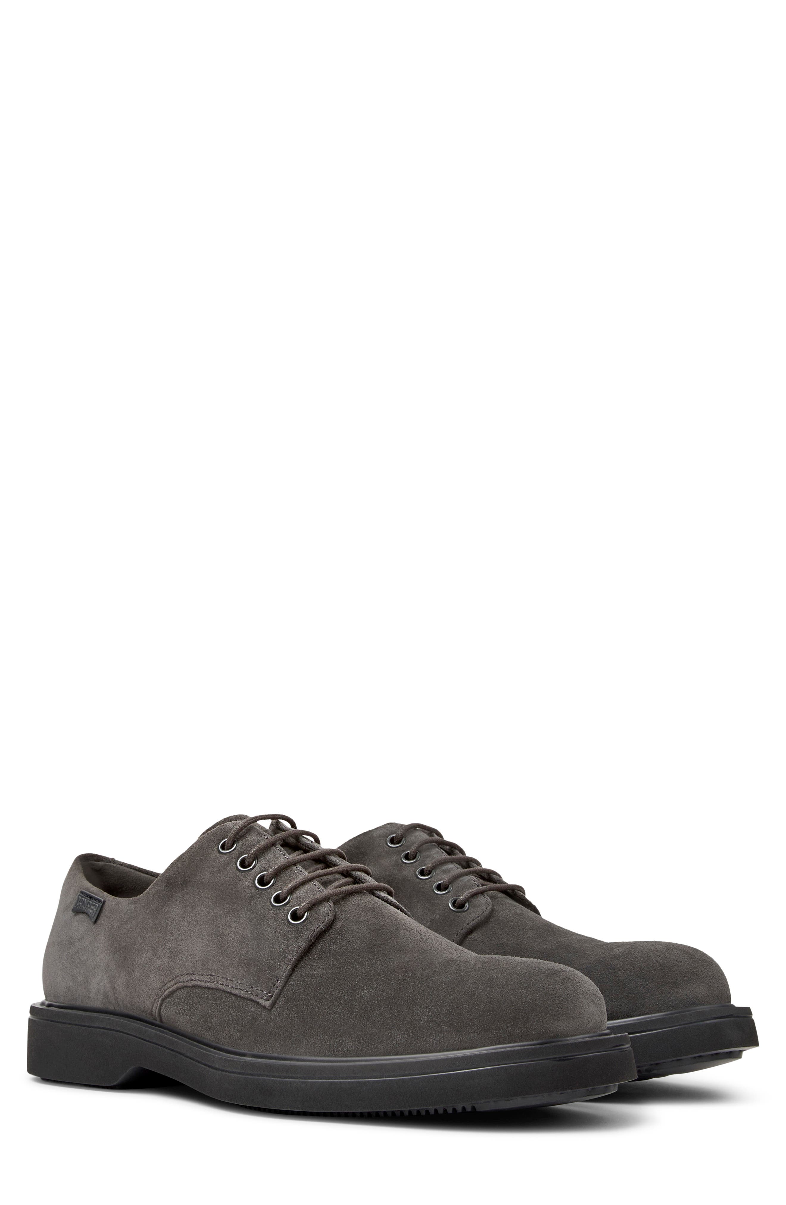 Norman Plain Toe Derby, Main, color, DARK GRAY