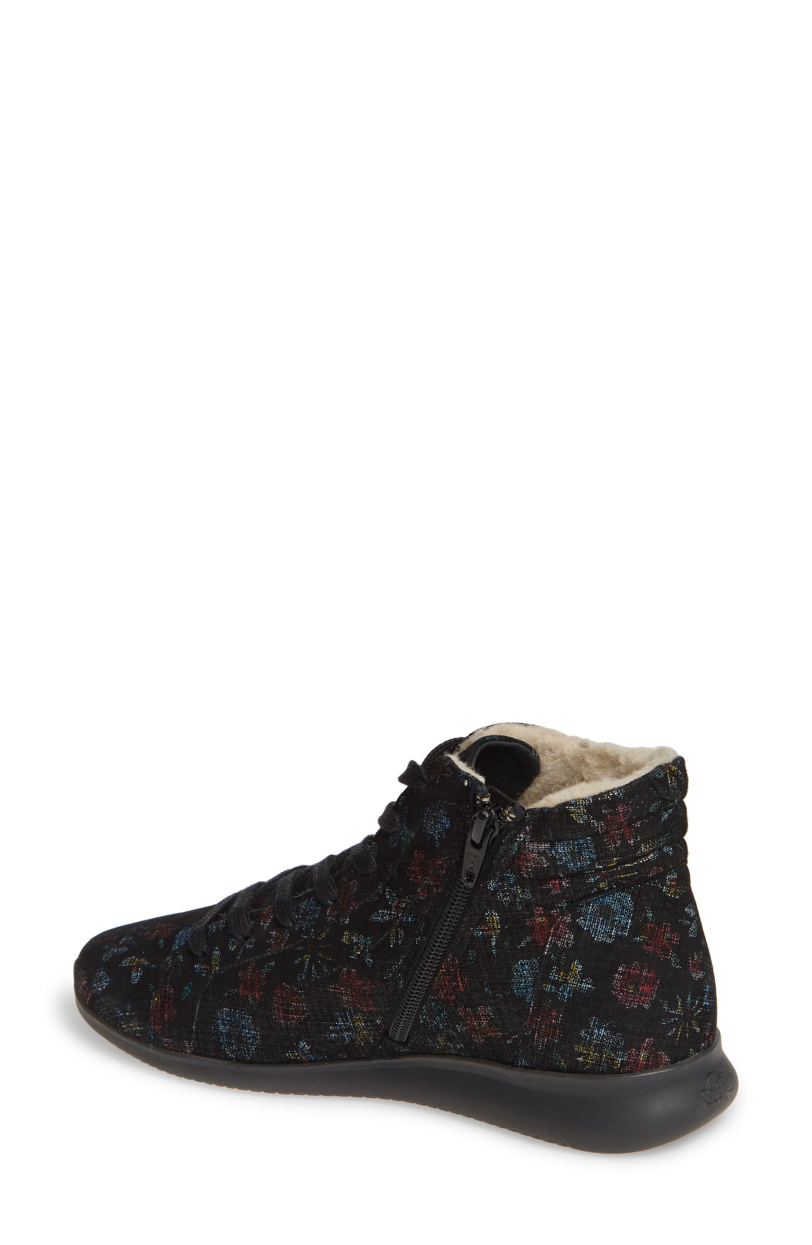 Regar Water Resistant Bootie, Alternate, color, NIGHT FLOWERS LEATHER