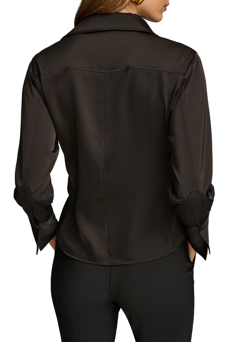 Long Sleeve Button-Up Shirt, Alternate, color, BLACK