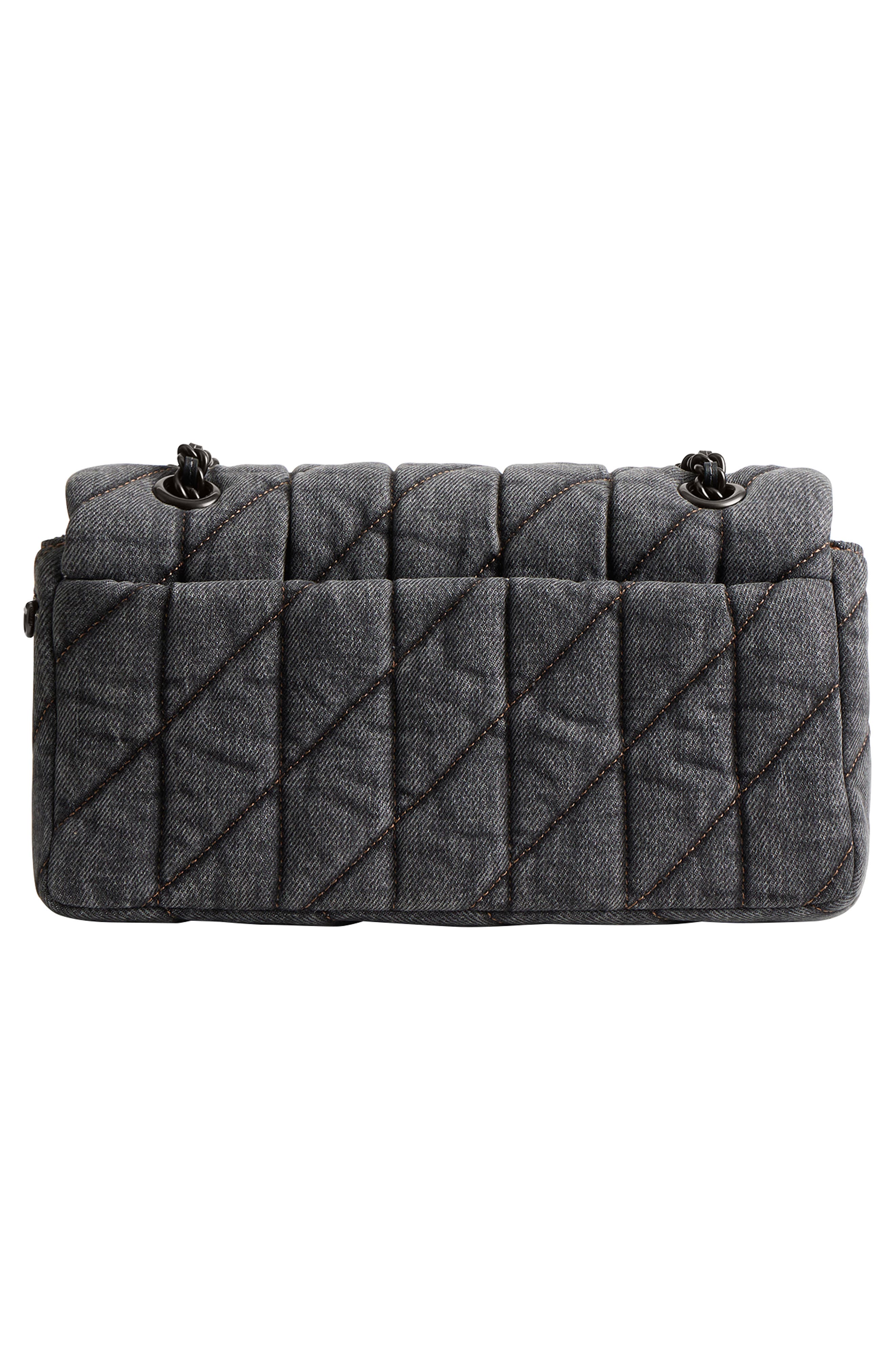 COACH Tabby 26 Quilted Denim Shoulder Bag, Alternate, color, 