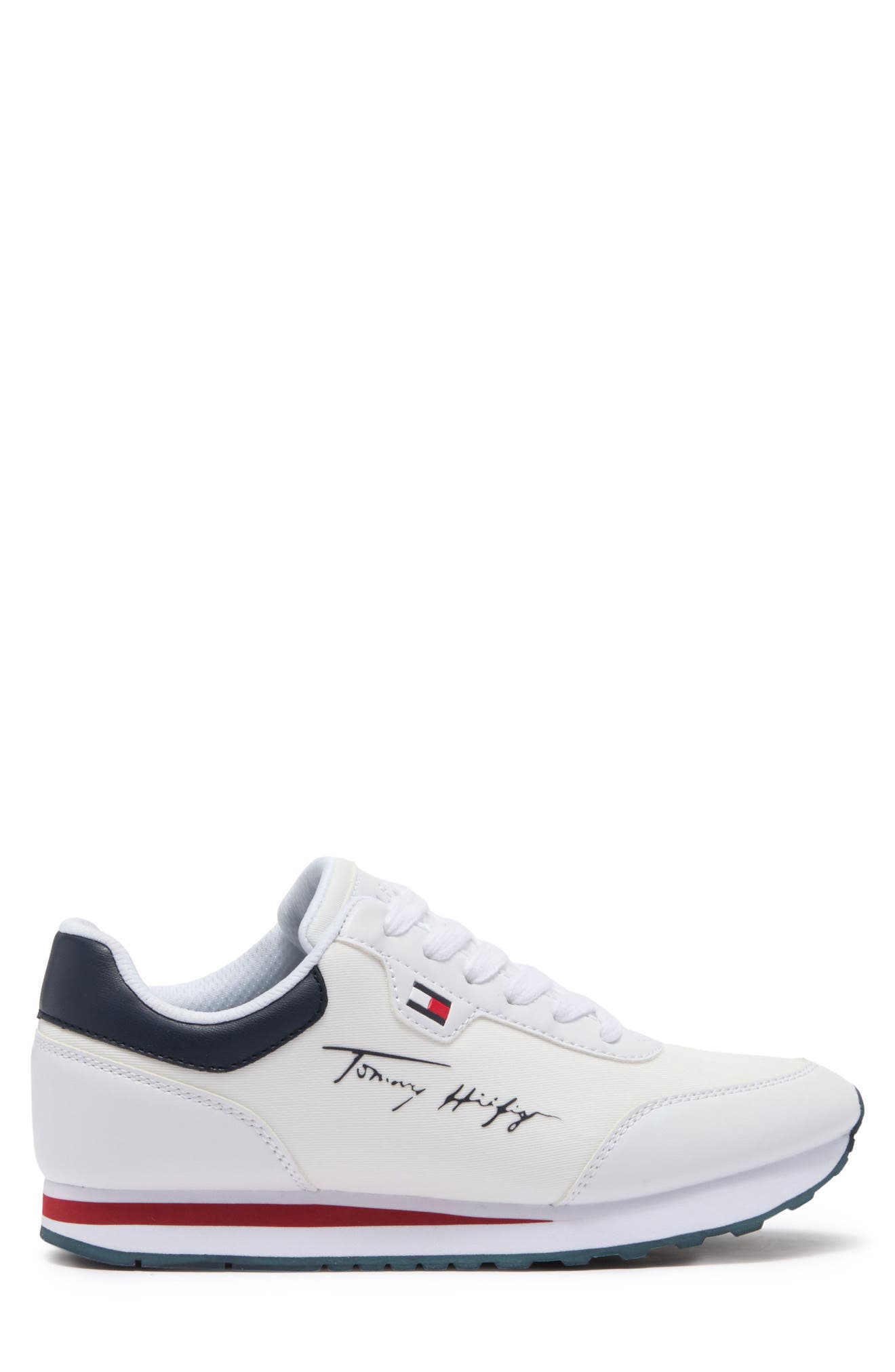 Tommy Hilfiger Fine Sport Sneaker, Alternate, color, White1/White/Navy2015