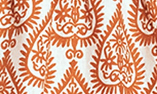Boden Geo Print Cotton Tiered Maxi Dress In Brown