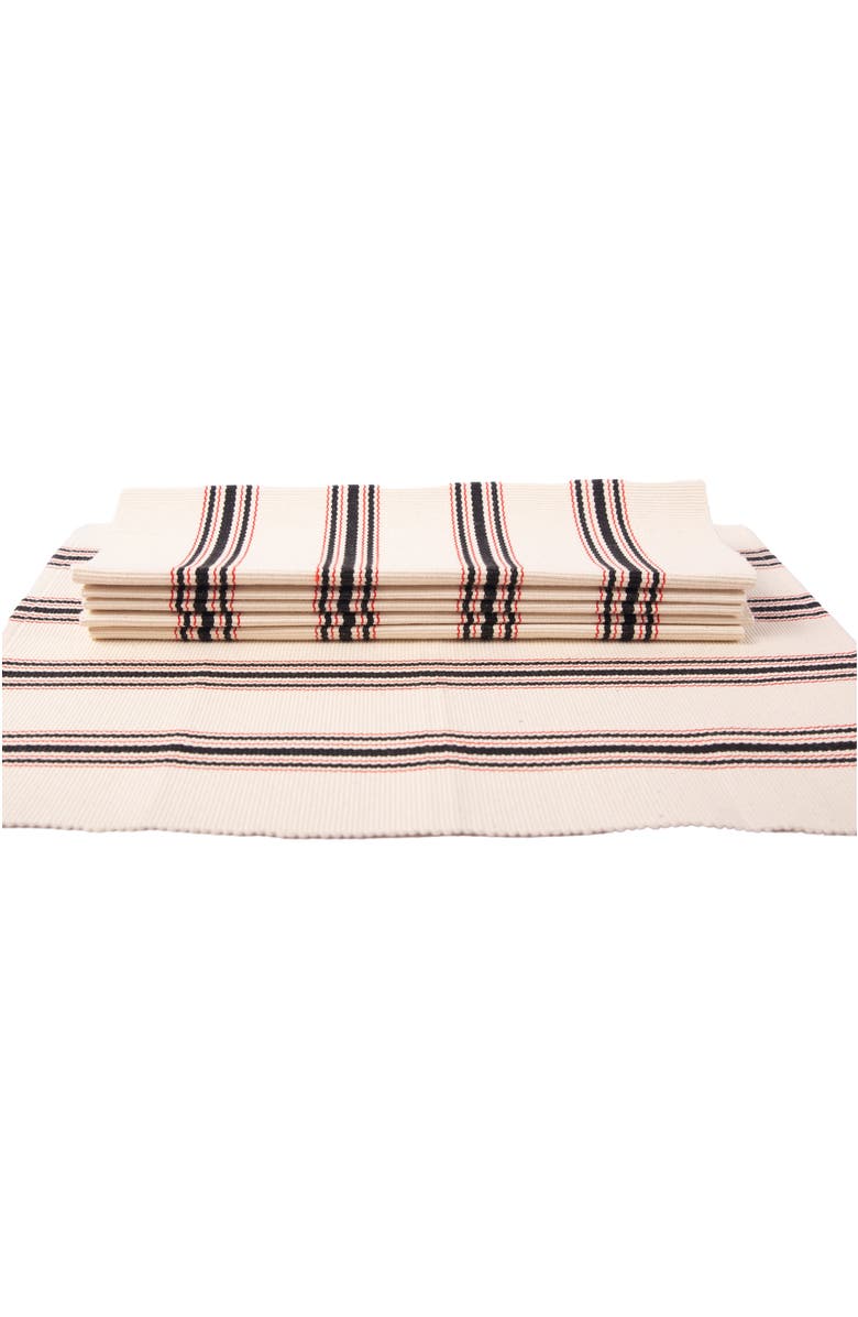 Siafu Home Mistari Striped Placemats Set of 4, Alternate, color, Multi