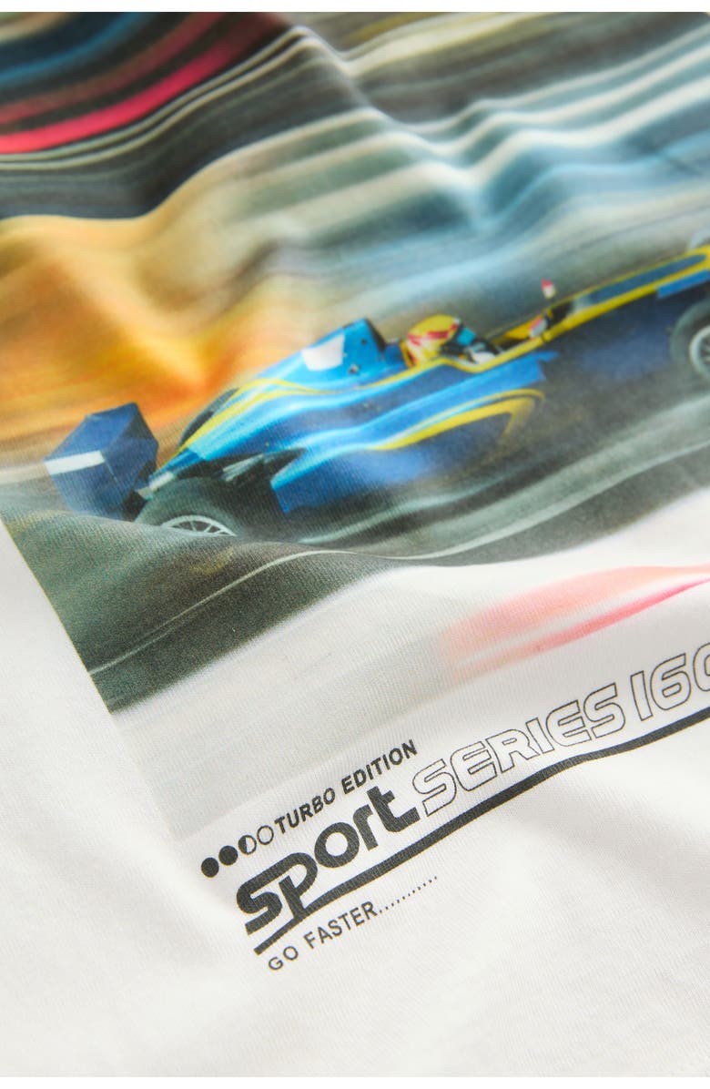 NEXT Kids' Racing Car Graphic T-Shirt, Alternate, color, White