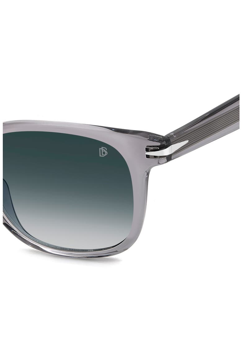 53mm Rectangular Sunglasses, Alternate, color, GREY/ DARK BLUE SF