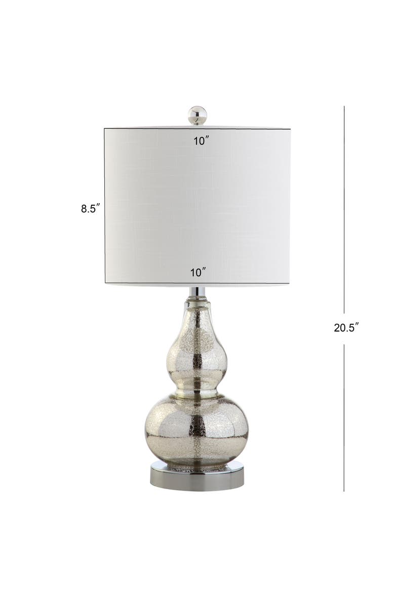 Anya Mini Glass Table Lamp, Alternate, color, Mercury Silver