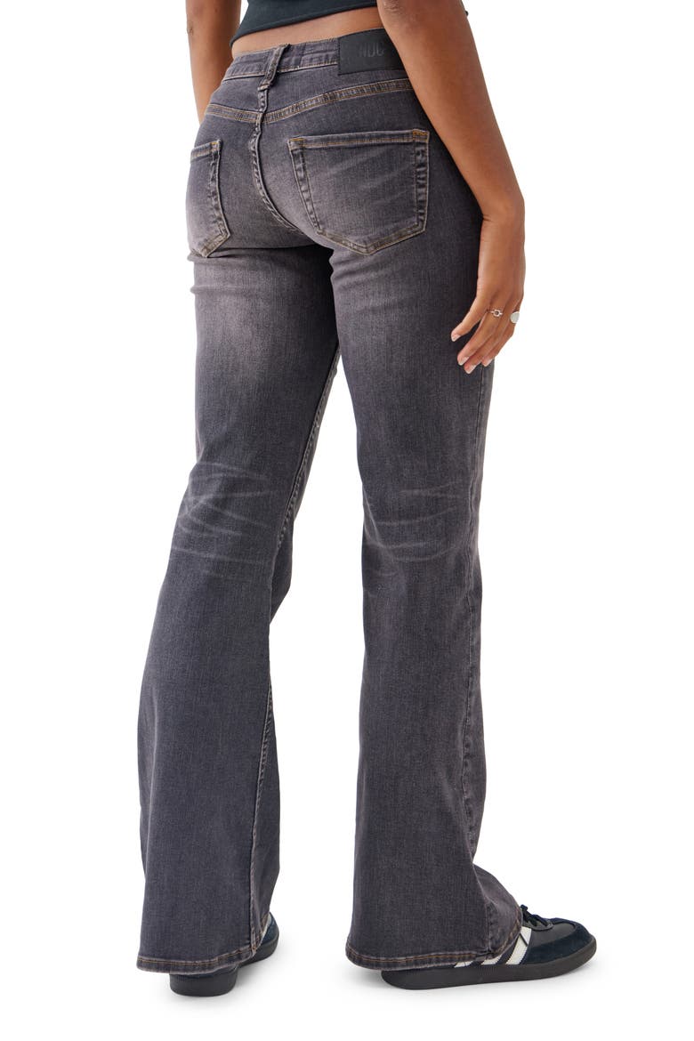 Low Rise Flare Jeans, Alternate, color, BROWN TINT