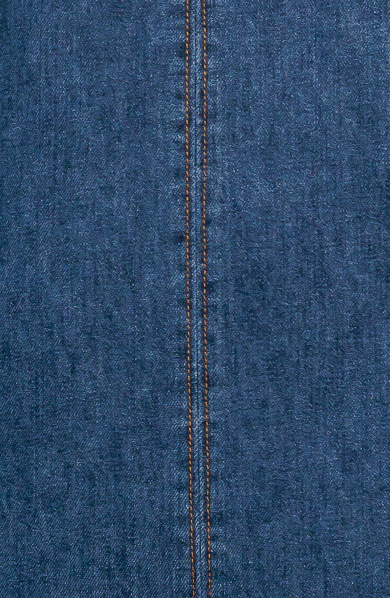 FLYING TOMATO Denim Minidress, Alternate, color, Medium Indigo