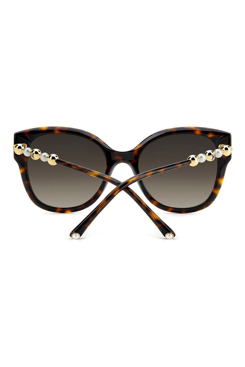 55mm Gradient Butterfly Sunglasses, Alternate, color, HAVANA/ BROWN SF