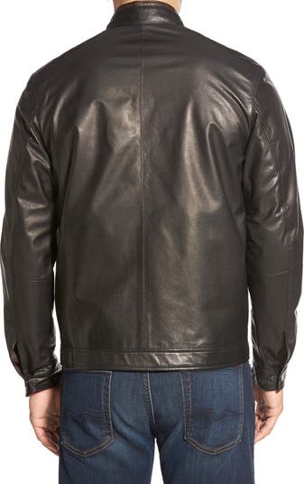 REMY Leather outlet Vintage Classic Lambskin Black Bomber Jacket Made In USA Size 42