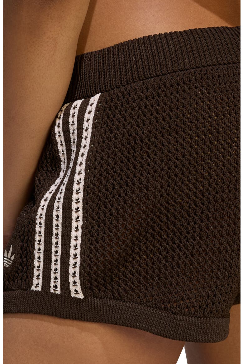 Open Knit Shorts, Alternate, color, AURORA COFFEE/