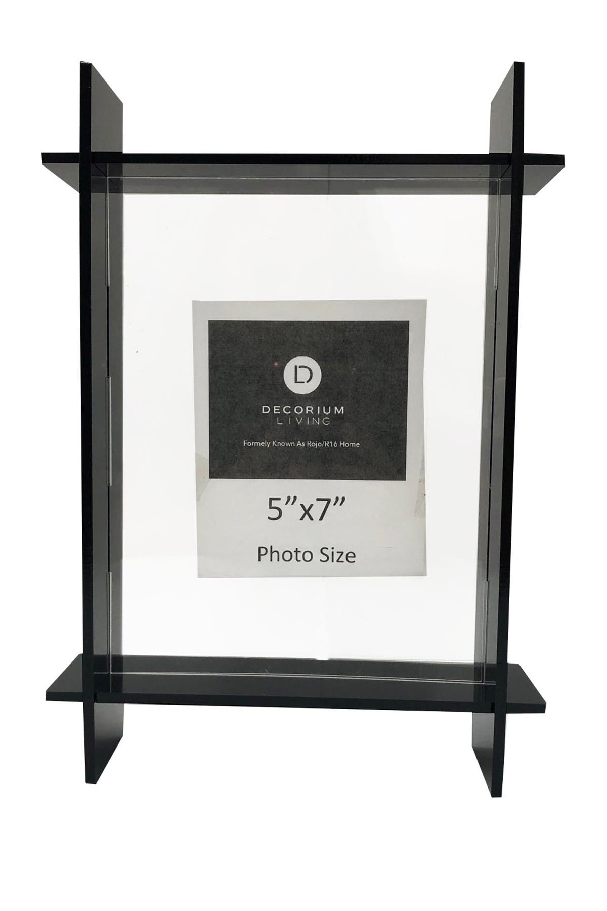 Black Lucite 5" x 7" Frame