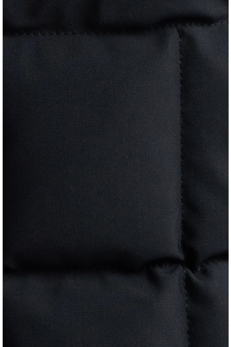 Betta Shearling Trim 800 Fill Power Down Water Repellent Jacket, Alternate, color, BLACK W BLACK S