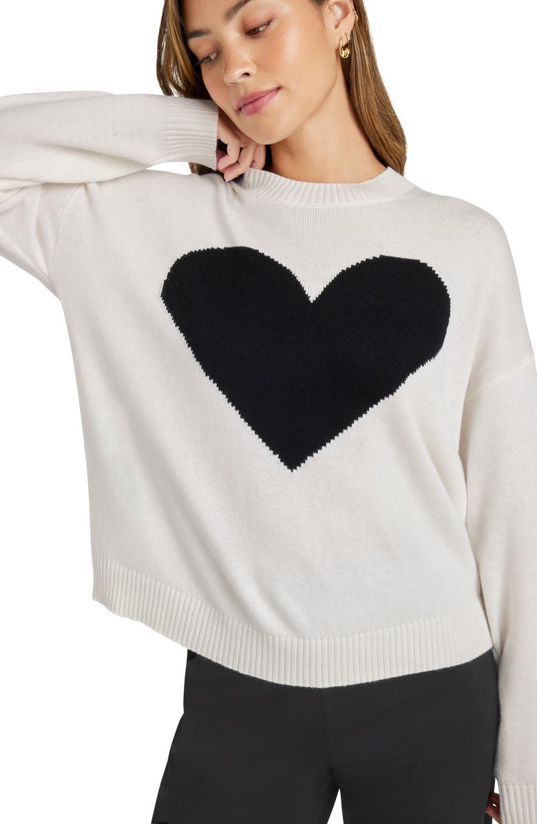 Splendid Layton Love Heart Intarsia Sweater, Alternate, color,