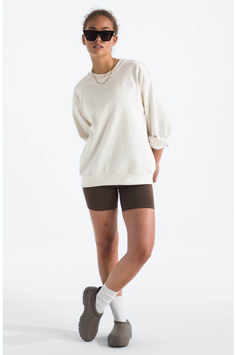 Evolution Simple Dome Oversize Crewneck Sweatshirt, Alternate, color, WHITE DUNE