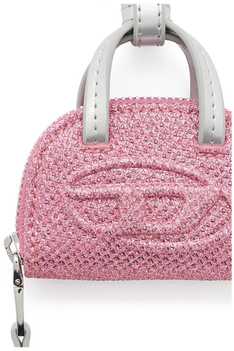 1DR Dome Bag Charm, Alternate, color, PALE/ PINK