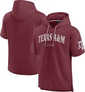 FANATICS Men's Fanatics Maroon Texas A&M Aggies Ready Short Sleeve Pullover Hoodie